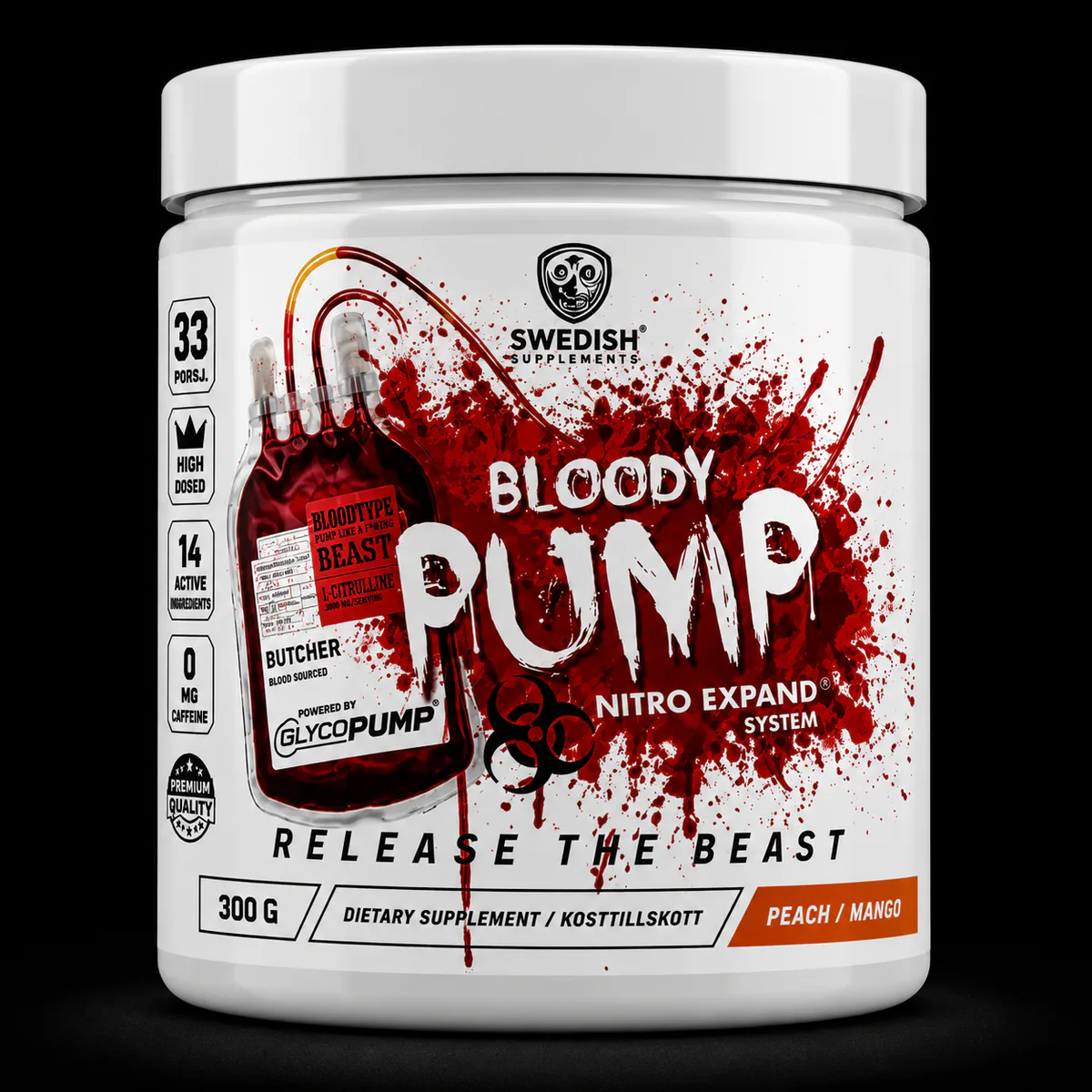 Bloody Pump PWO 300 g Peach Mango