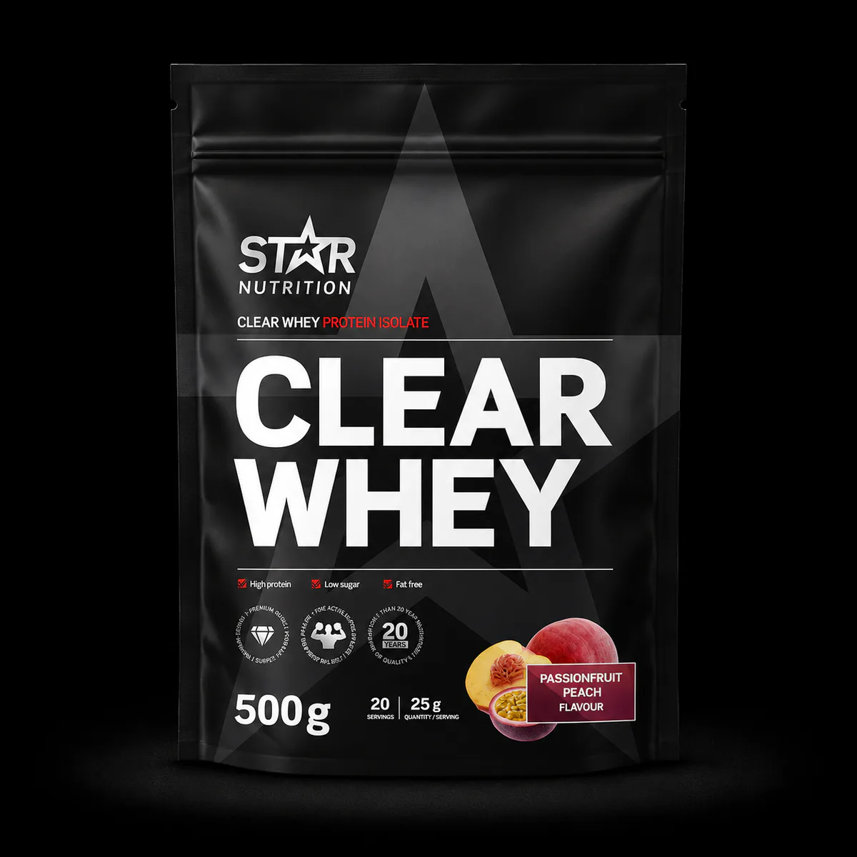 Star Nutrition Clear Whey 500 g – Passionfruit Peach